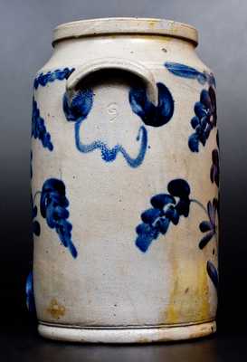 2 Gal. Stoneware Water Cooler w/ Brushed Floral Decoration att. Henry Remmey, Philadelphia