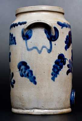 2 Gal. Stoneware Water Cooler w/ Brushed Floral Decoration att. Henry Remmey, Philadelphia