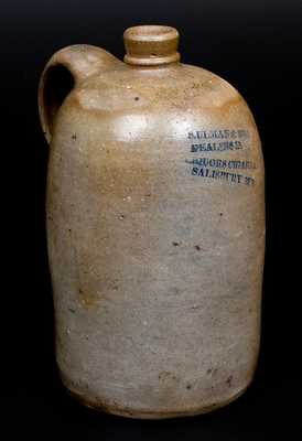 Baltimore Stoneware Jug with Impressed SALISBURY, MD Advertising