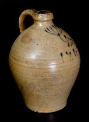 1 Gal. Ovoid Stoneware Jug Dated "1847"