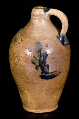 1/4 Gal. Decorated Stoneware Jug, late 18th or early 19th century