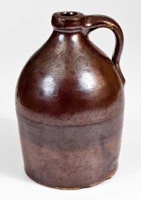 Albany Slip Stoneware Jug Inscribed 