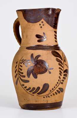 Large-Sized Tanware Pitcher, New Geneva, PA, circa 1880