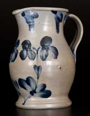 1/2 Gal. Stoneware Pitcher with Unusual Tooled Features, Baltimore, MD, c1870