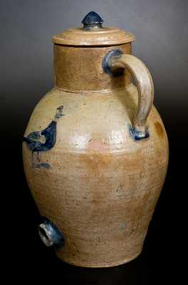 Extremely Rare and Important John Floyd  (Potter of Knox County, TN) Stoneware Water Cooler, 1840