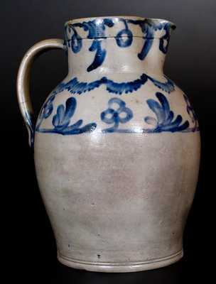 Fine 2 Gal. Stoneware Pitcher att. Henry Remmey Jr., Philadelphia, PA