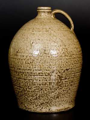 Early One-Gallon Alkaline-Glazed Stoneware Jug, Edgefield District, SC, circa 1825-35