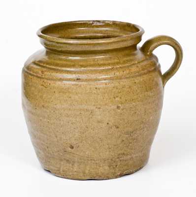 Unusual Alkaline-Glazed Stoneware Stew Pot att. Dave Drake, Lewis Miles Pottery, Edgefield, SC
