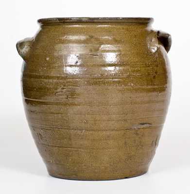 Unusual Alkaline-Glazed Stoneware Jar w/ Slash Marks, possibly Texas