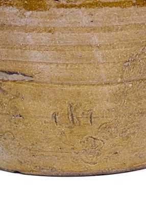 Unusual Alkaline-Glazed Stoneware Jar w/ Slash Marks, possibly Texas