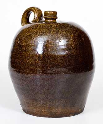 Alkaline-Glazed Stoneware Jug, Edgefield, SC, circa 1840s