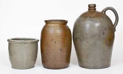 Lot of Three: Salt-Glazed Stoneware Vessels from TN, VA, and MD