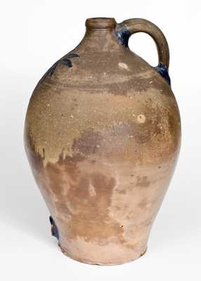 Very Rare 4 Gal. Stoneware Water Cooler att. P. Cross, Hartford, CT