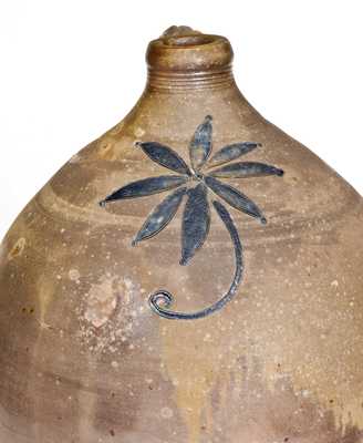 Very Rare 4 Gal. Stoneware Water Cooler att. P. Cross, Hartford, CT