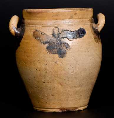 Very Fine J. REMMEY / MANHATTAN-WELLS / NEW-YORK One-Quart Stoneware Jar