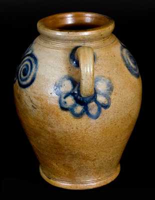 2 Gal. Stoneware Jar with Watchspring Decoration, Manhattan or New Jersey Origin, 18th century