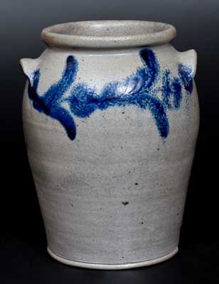 1 Gal. Baltimore Stoneware Jar w/ Floral Decoration, circa 1825