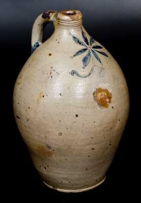 Stoneware Jug with Incised Decoration att. Peter Cross, Hartford, CT