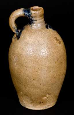 Fine One-Quart Stoneware Jug with Slip-Trailed Decoration, Northeastern US, late 18th century