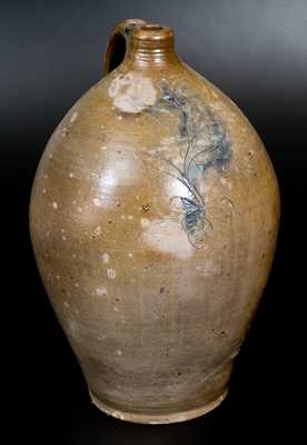 4 Gal. Stoneware Jug with Incised and Impressed Decoration