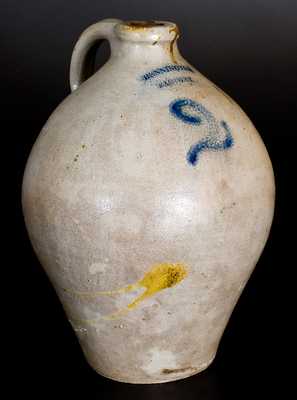 Rare 2 Gal. BENNINGTON FACTORY Stoneware Jug