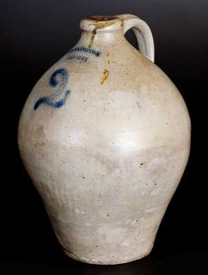 Rare 2 Gal. BENNINGTON FACTORY Stoneware Jug