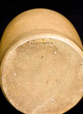 JOHN BELL (Waynesboro, PA) Redware Canning Jar in Yellow Glaze