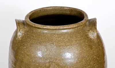 Fine Edgefield District, SC Alkaline-Glazed Stoneware Jar with Incised