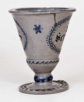 Very Fine 19th Century German Stoneware Chalice with Incised and Stamped Decoration