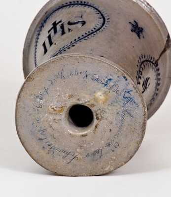 Very Fine 19th Century German Stoneware Chalice with Incised and Stamped Decoration