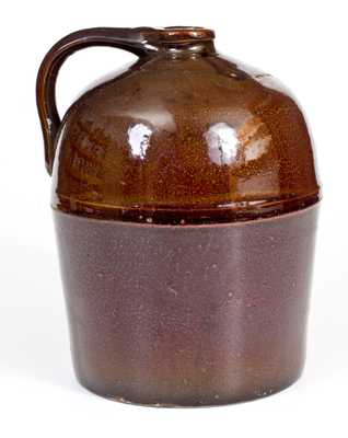 PEORIA POTTERY Stoneware Jug w/ St. Louis, Missouri Advertising