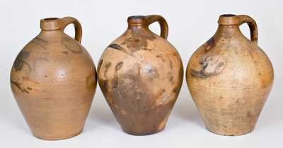 Lot of Three: Stoneware Jugs incl. SELBY & SANDERSON/PO KEEPSIE, NY and WHITES UTICA
