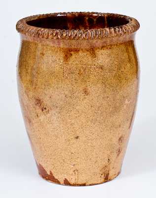 S. BELL & SON. / STRASBURG, VA Redware Jar