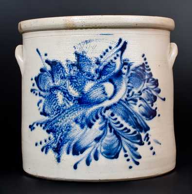 Fine 6 Gal. FORT EDWARD STONEWARE CO. NY Stoneware Bird Crock