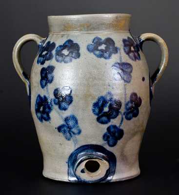 1 1/2 Gal. Open-Handled Baltimore Stoneware Water Cooler, circa 1840