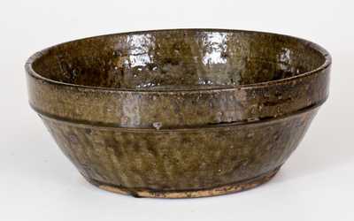 Unusual Crawford County, GA Alkaline-Glazed Stoneware Bowl