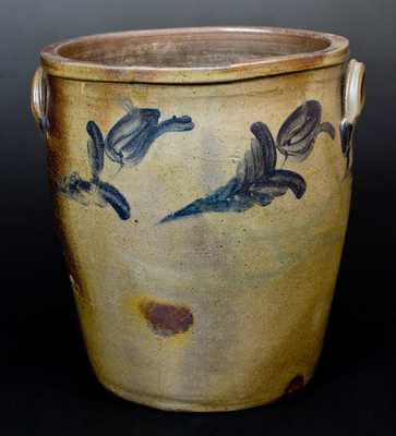 J. SWANK & CO. / JOHNSTOWN, PA Stoneware Jar with Floral Decoration