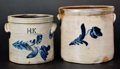 Lot of Two: Philadelphia, PA Stoneware Jars incl. Example Marked 