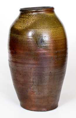Narrow Stoneware Jar, possibly Craven Pottery, Henderson County, TN