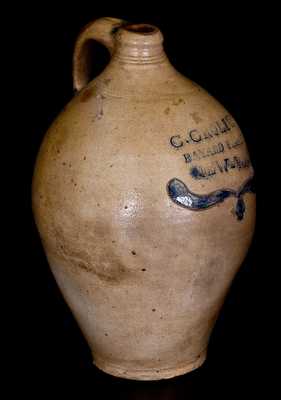 Very Rare C. CROLIUS / BAYARD STREET / NEW-YORK Stoneware Jug