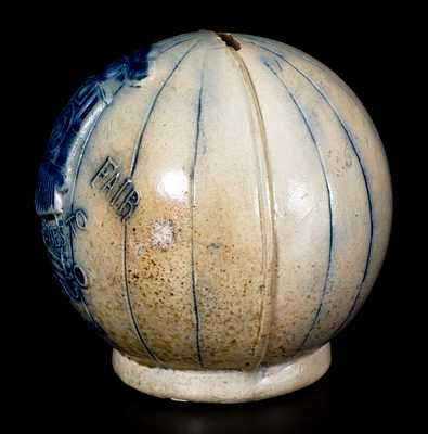 Rare Whites Utica Stoneware World's Fair Train Bank