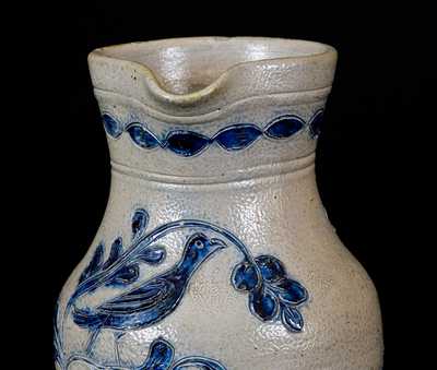Important Remmey, Philadelphia 1874 Incised Birds Presentation Pitcher