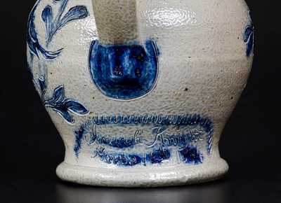 Important Remmey, Philadelphia 1874 Incised Birds Presentation Pitcher