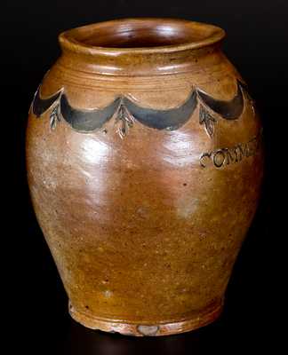 Very Fine COMMERAWS / STONEWARE Jar, Manhattan, circa 1810