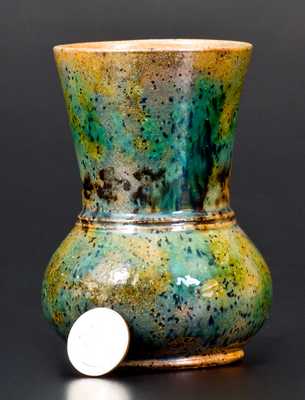 George Ohr Pottery Vase, Stamped "G.E. OHR / BILOXI", Mississippi origin