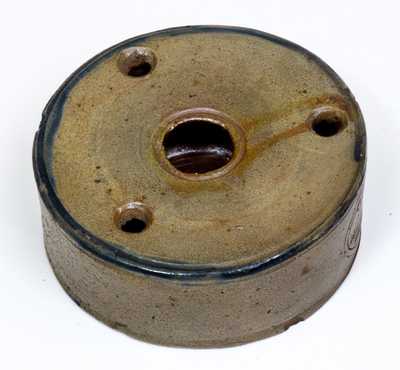 C. CROLIUS / STONEWARE MANUFACTURER / Manhattan-Wells, / NEW-YORK Stoneware Inkwell