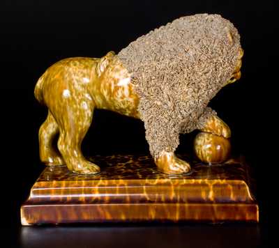 Exceptional LYMAN FENTON & CO. / BENNINGTON, VT Standing Lion on Base