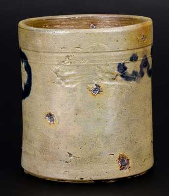 C. CROLIUS / MANUFACTURER / MANHATTAN-WELLS / NEW-YORK Stoneware Jar