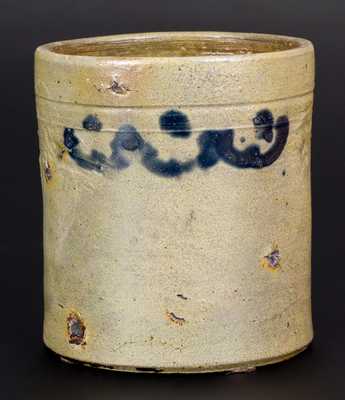 C. CROLIUS / MANUFACTURER / MANHATTAN-WELLS / NEW-YORK Stoneware Jar