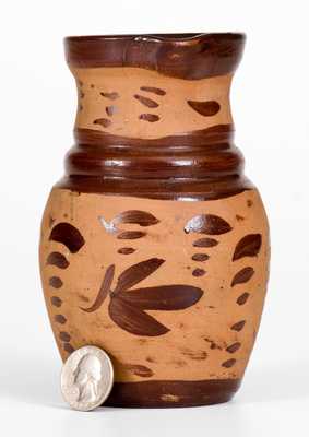 Small-Sized Tanware Pitcher, New Geneva or Greensboro, PA origin, circa 1885